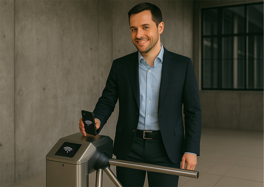 Acceso con el móvil por torno